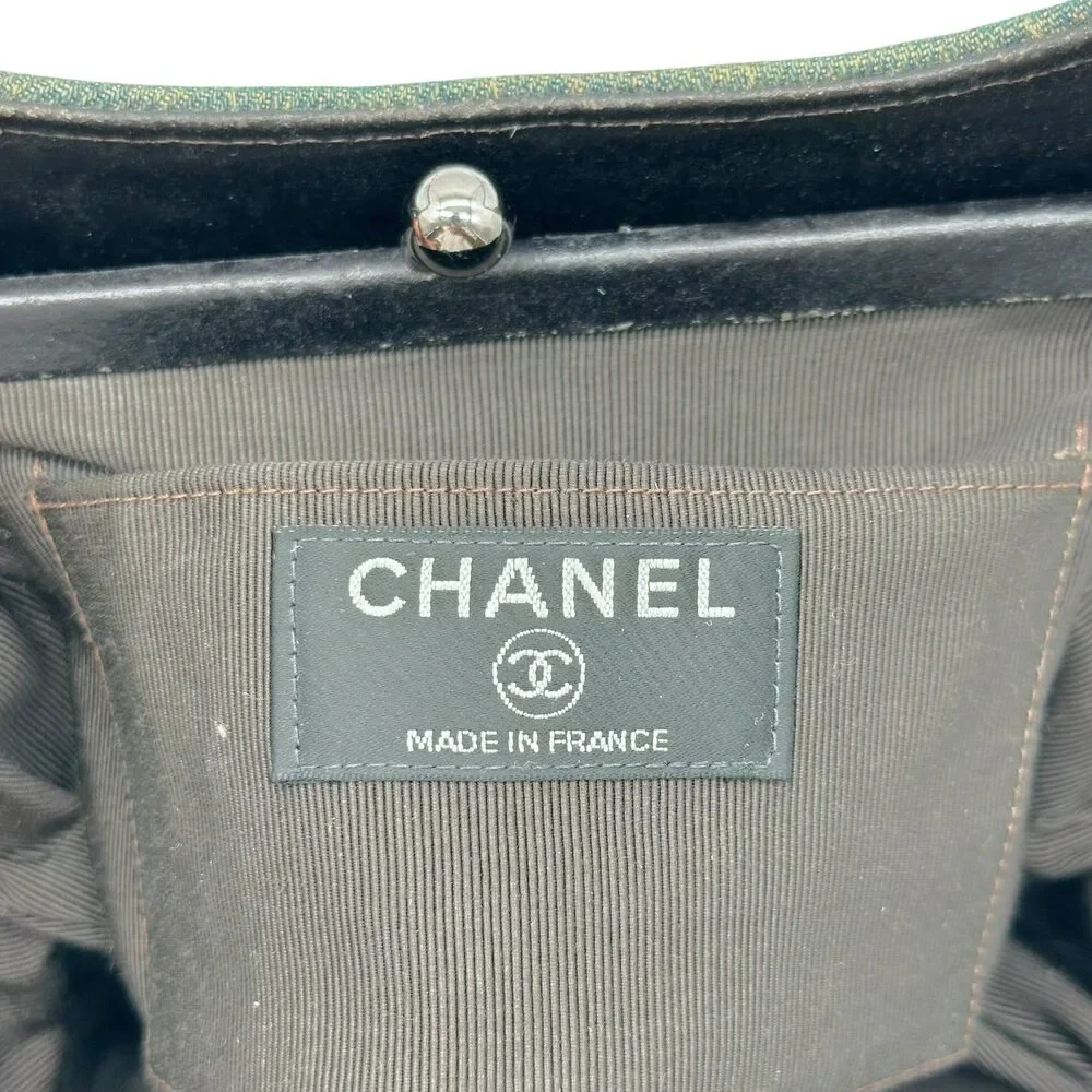 Chanel Denim Chocolate Bar CC Logo Shoulder Bag 2000-02 - Picture 3 of 13